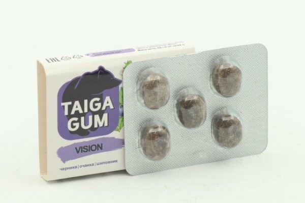 TAIGA GUM ЖЕВАТЕЛЬНАЯ СМОЛКА VISION РЕЗИНКИ ЖЕВАТЕЛЬНЫЕ 0,8 Г №5