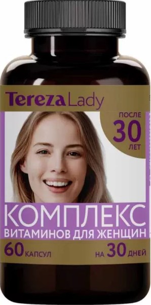 TEREZALADY КОМПЛЕКС ВИТАМИНОВ ДЛЯ ЖЕНЩИН ПОСЛЕ 30 КАПСУЛЫ  490 МГ №60