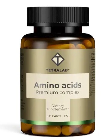 TETRALAB АМИНОКИСЛОТЫ КОМПЛЕКС ПРЕМИУМ КАПСУЛЫ  0,628 Г №60