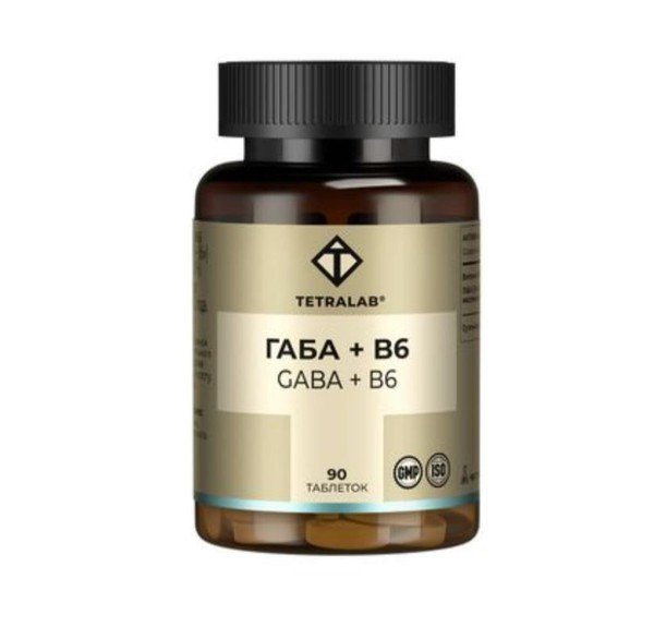 TETRALAB ГАБА+В6 ТАБЛЕТКИ  500 МГ №90