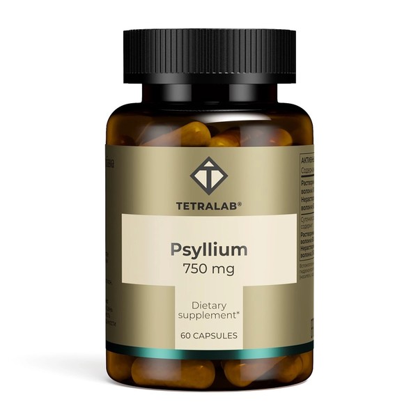 TETRALAB ПСИЛЛИУМ КАПСУЛЫ  750 МГ №60