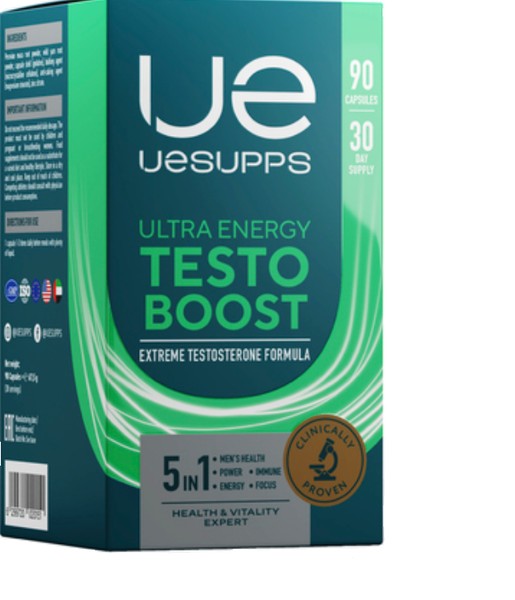 UESUPPS/УЕСАППС ULTRA ENERGY ТЕСТОБУСТ БУСТЕР ТЕСТОСТЕРОНА КАПСУЛЫ  0,75 Г №90