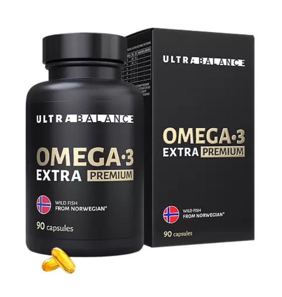 ULTRABALANCE ОМЕГА-3 EXTRA PREMIUM КАПСУЛЫ  1620 МГ №90