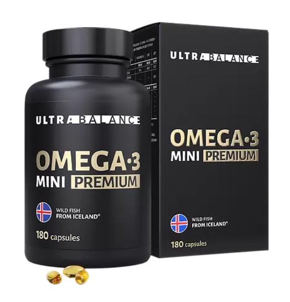 ULTRABALANCE ОМЕГА-3 MINI PREMIUM КАПСУЛЫ  0,79 Г №180