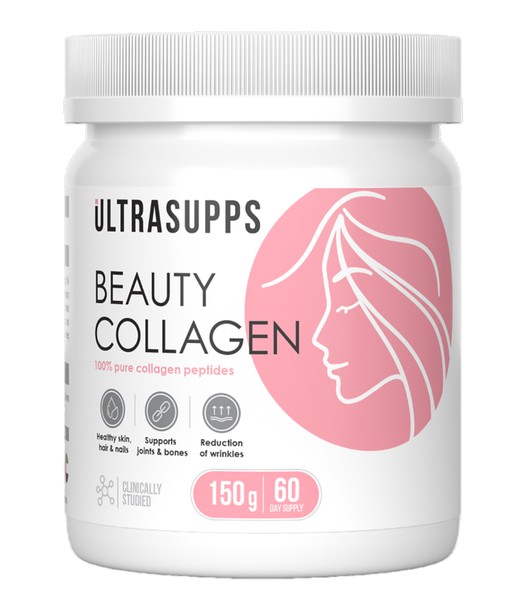 ULTRASUPPS БЬЮТИ КОЛЛАГЕН ПЕПТИДЫ ПОРОШОК ДЛЯ ПРИГОТОВЛЕНИЯ РАСТВОРА ДЛЯ ПРИЕМА ВНУТРЬ [НЕЙТРАЛЬНЫЙ]  150 Г №1