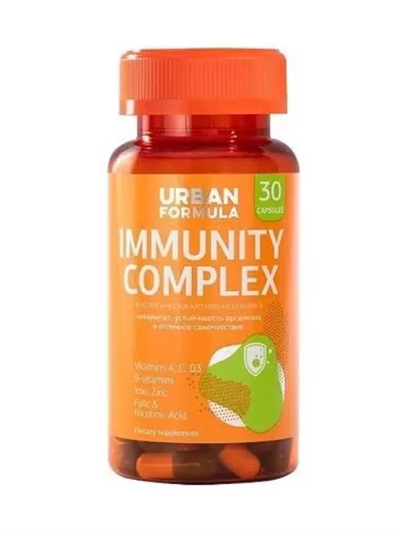 URBAN FORMULA IMMUNITY COMPLEX/ПРЕМЬЕР-ВИТАЛЬ НАТУРОФАРМ КАПСУЛЫ  0,52 Г №30