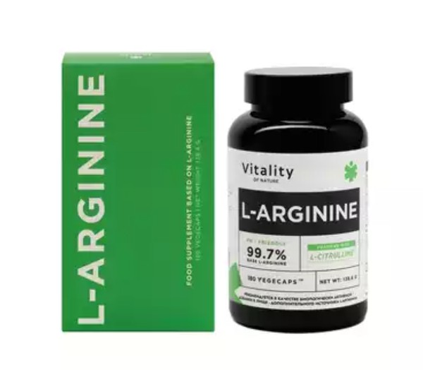 VITALITY L-АРГИНИН КАПСУЛЫ  650 МГ №180