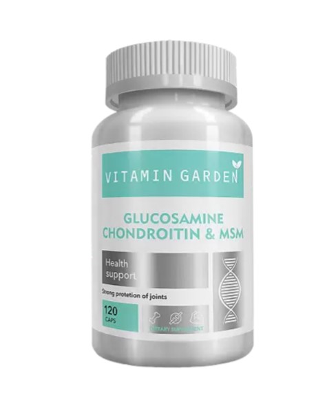 VITAMIN GARDEN КОМПЛЕКС ГЛЮКОЗАМИН ХОНДРОИТИН МСМ КАПСУЛЫ  794 МГ №120