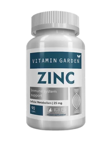 VITAMIN GARDEN ZINC CITRATE (ЦИНК ЦИТРАТ) КАПСУЛЫ 25 МГ 530 МГ №90