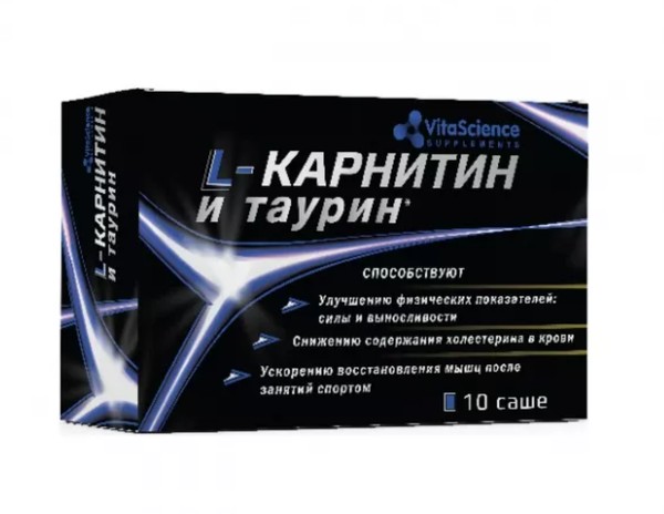 VITALIFE/VITASCIENCE L-КАРНИТИН И ТАУРИН КОМПЛЕКС ПОРОШОК  3 Г №10