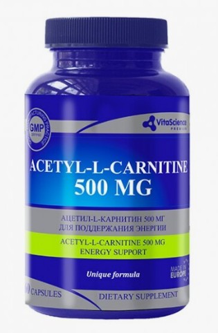 VITALIFE/VITASCIENCE PREMIUM АЦЕТИЛ-L-КАРНИТИН КАПСУЛЫ 500 МГ 700 МГ №60