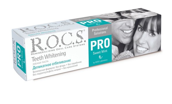 ROCS PRO ЗУБ ПАСТА Д/ВЗР ДЕЛИКАТНОЕ ОТБЕЛИВАНИЕ SWEET MINT ЗУБНАЯ ПАСТА ОТБЕЛИВАЮЩАЯ 135 Г №1