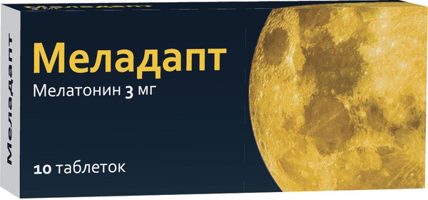 МЕЛАДАПТ ТАБЛЕТКИ 3 МГ   №10