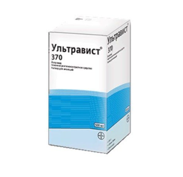 УЛЬТРАВИСТ РАСТВОР ДЛЯ ИНЪЕКЦИЙ 370 МГ ЙОДА/МЛ 100 МЛ №1