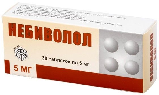 НЕБИВОЛОЛ ТАБЛЕТКИ 5 МГ   №30