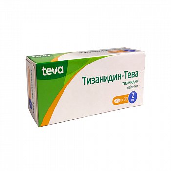 ТИЗАНИДИН-ТЕВА ТАБЛЕТКИ 2 МГ   №30
