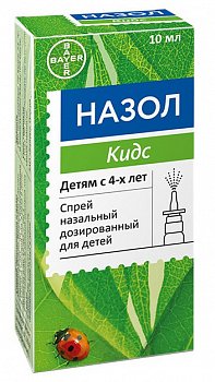 НАЗОЛ КИДС СПРЕЙ НАЗАЛЬНЫЙ ДОЗИРОВАННЫЙ [ДЛЯ ДЕТЕЙ] 0,125 МГ/ДОЗА 10 МЛ №1
