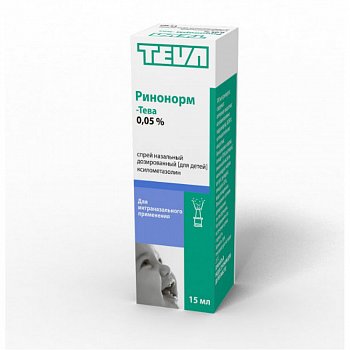 РИНОНОРМ СПРЕЙ НАЗАЛЬНЫЙ [ДЛЯ ДЕТЕЙ] 0,05% 20 МЛ №1