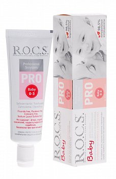 ROCS PRO BABY (0-3 ГОДА) ЗУБН ПАСТА МИНЕР ЗАЩИТА И НЕЖН УХОД ЗУБНАЯ ПАСТА ДЕТСКАЯ 45 Г №1
