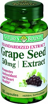 NATURES BOUNTY ЭКСТРАКТ ВИНОГРАДНЫХ КОСТОЧЕК КАПСУЛЫ 50 МГ №50