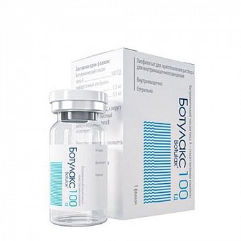 БОТУЛАКС ЛИОФИЛИЗАТ ДЛЯ ПРИГОТОВЛЕНИЯ РАСТВОРА ДЛЯ ИНЪЕКЦИЙ 100 ЕД   №1