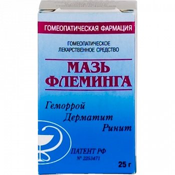 МАЗЬ ФЛЕМИНГА МАЗЬ ДЛЯ НАРУЖНОГО ПРИМЕНЕНИЯ ГОМЕОПАТИЧЕСКАЯ 25 Г №1