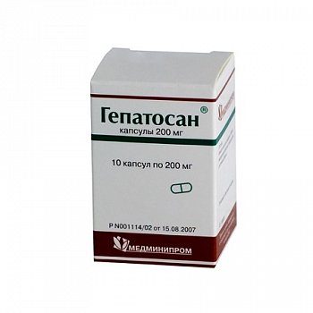 ГЕПАТОСАН КАПСУЛЫ 200 МГ   №10