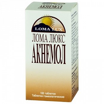 ЛОМА ЛЮКС АКНЕМОЛ ТАБЛЕТКИ ГОМЕОПАТИЧЕСКИЕ    №100