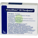 НОВОМИКС 30 ПЕНФИЛЛ СУСПЕНЗИЯ ДЛЯ ПОДКОЖНОГО ВВЕДЕНИЯ 100 ЕД/МЛ 3 МЛ №5