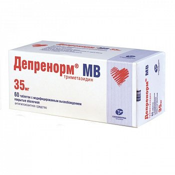ДЕПРЕНОРМ МВ ТАБЛЕТКИ С МОДИФИЦИРОВАННЫМ ВЫСВОБОЖДЕНИЕМ ПОКРЫТЫЕ ОБОЛОЧКОЙ 35 МГ №60