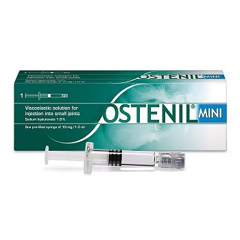 ОСТЕНИЛ МИНИ (OSTENIL MINI) ПРОТЕЗ СИНОВИАЛЬНОЙ ЖИДКОСТИ 1% ПРОТЕЗ СИНОВИАЛЬНОЙ ЖИДКОСТИ 10 МГ/МЛ 1 МЛ №1