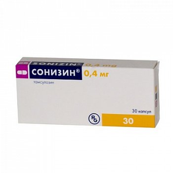 СОНИЗИН КАПСУЛЫ С МОДИФИЦИРОВАННЫМ ВЫСВОБОЖДЕНИЕМ 0,4 МГ   №30