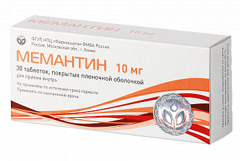 МЕМАНТИН ТАБЛЕТКИ ПОКРЫТЫЕ ПЛЕНОЧНОЙ ОБОЛОЧКОЙ 10 МГ   №30