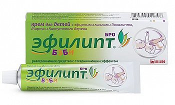 ЭФИЛИПТ БРО БЭБИ КРЕМ Д/ДЕТЕЙ РАЗОГРЕВ С ОТХАРК ЭФФЕКТОМ КРЕМ 40 Г №1