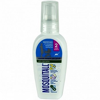MOSQUITALL НЕЖНАЯ ЗАЩИТА ДЛЯ ДЕТЕЙ МОЛОЧКО ОТ КОМАРОВ МОЛОЧКО-СПРЕЙ [РЕПЕЛЛЕНТНОЕ] 100 МЛ №1