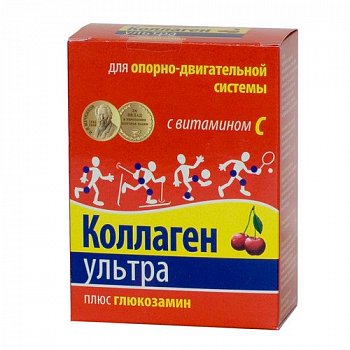 КОЛЛАГЕН УЛЬТРА ПЛЮС ГЛЮКОЗАМИН ПОРОШОК ДЛЯ ПРИГОТОВЛЕНИЯ РАСТВОРА ДЛЯ ПРИЕМА ВНУТРЬ [ВИШНЯ]  8 Г №7