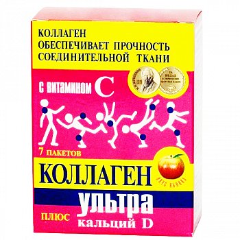 КОЛЛАГЕН УЛЬТРА ПЛЮС КАЛЬЦИЙ-D ПОРОШОК ДЛЯ ПРИГОТОВЛЕНИЯ РАСТВОРА ДЛЯ ПРИЕМА ВНУТРЬ [ЯБЛОЧНЫЙ]  8 Г №7