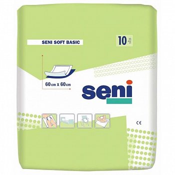 SENI SOFT BASIC ПЕЛЕНКИ ВПИТЫВАЮЩИЕ 60Х60 СМ ПЕЛЕНКИ ВПИТЫВАЮЩИЕ ВЗРОСЛЫЕ   №10