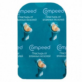 COMPEED ПЛАСТЫРЬ ОТ ВЛАЖ МОЗОЛЕЙ НА НОГАХ СРЕДНИЙ ПЛАСТЫРЬ ГИДРОКОЛЛОИДНЫЙ   №1