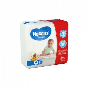 HUGGIES CLASSIC 4 ПОДГУЗНИКИ 7-18КГ ПОДГУЗНИКИ ДЕТСКИЕ №27