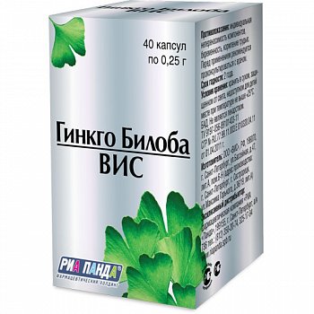 ВИС ГИНКГО БИЛОБА-ВИС КАПСУЛЫ  0,4 Г №40