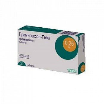 ПРАМИПЕКСОЛ-ТЕВА ТАБЛЕТКИ 0,25 МГ №30