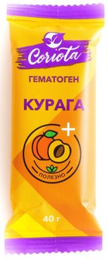 ГЕМАТОГЕН "НАРОДНЫЙ" С КУРАГОЙ В ГЛАЗУРИ ПЛИТКА  40 Г №1