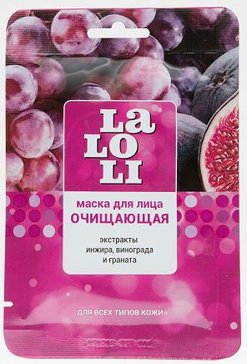 LALOLI МАСКА Д/ЛИЦА ТКАНЕВАЯ ОЧИЩАЮЩАЯ МАСКА ТКАНЕВАЯ №1