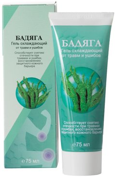 ПРОСТОЙ РЕЦЕПТ ГЕЛЬ Д/ТЕЛА ОХЛАЖДАЮЩИЙ БАДЯГА  КОСМЕТИЧЕСКИЙ ГЕЛЬ  75 МЛ №1