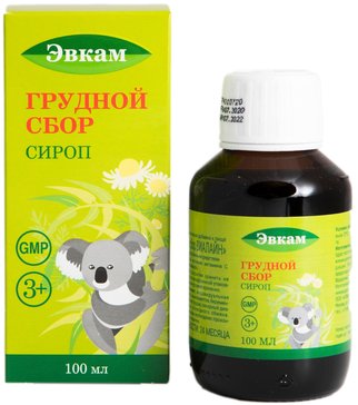 ЭВКАМ ГРУДНОЙ СБОР СИРОП  100 МЛ №1