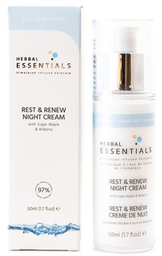 HERBAL ESSENTIALS КРЕМ Д/ЛИЦА НОЧНОЙ ОТДЫХ И РАССЛАБЛЕНИЕ С КЛЕНОВЫМ СИРОПОМ И ЧЕРНИКОЙ КРЕМ ДЛЯ ЛИЦА  50 МЛ №1