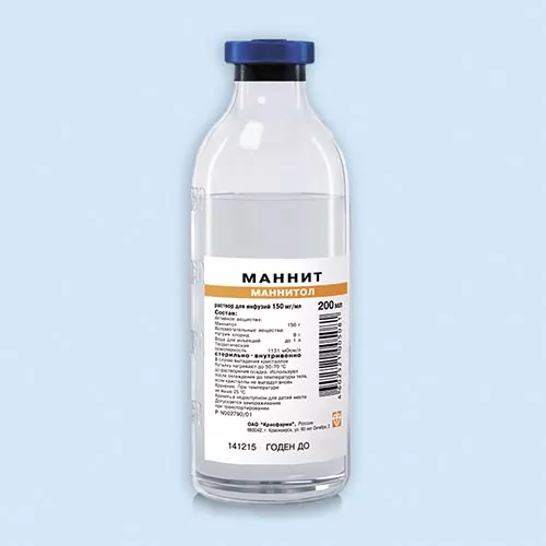 МАННИТ РАСТВОР ДЛЯ ИНФУЗИЙ 150 МГ/МЛ 100 МЛ №1