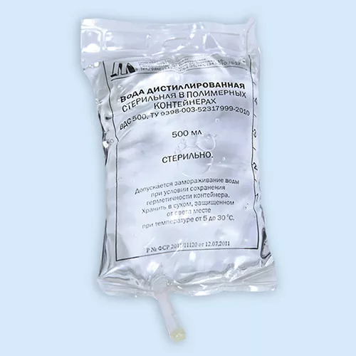 ВОДА ДЛЯ ИНЪЕКЦИЙ РАСТВОРИТЕЛЬ ДЛЯ ПРИГОТОВЛЕНИЯ ЛЕКАРСТВЕННЫХ ФОРМ ДЛЯ ИНЪЕКЦИЙ  1000 МЛ №6