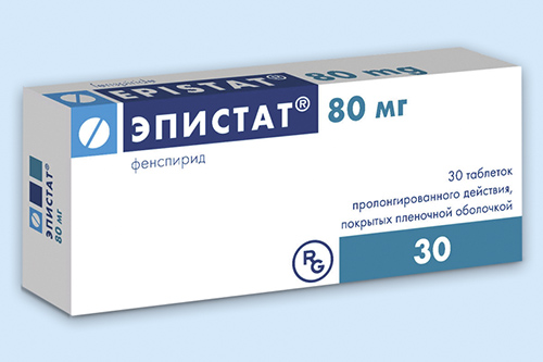 ЭПИСТАТ ТАБЛЕТКИ ПРОЛОНГИРОВАННОГО ДЕЙСТВИЯ ПОКРЫТЫЕ ПЛЕНОЧНОЙ ОБОЛОЧКОЙ 80 МГ   №30